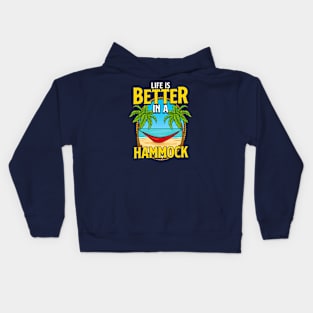 Life Is Better In A Hammock Beach Summer Kids Hoodie